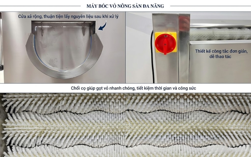 Máy rửa gọt vỏ củ quả CX-45 có gì đáng đầu tư?
