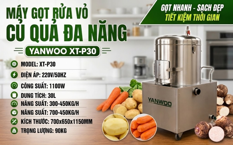 Thông số chi tiết của máy rửa củ quả đa năng Yanwoo XT-P30