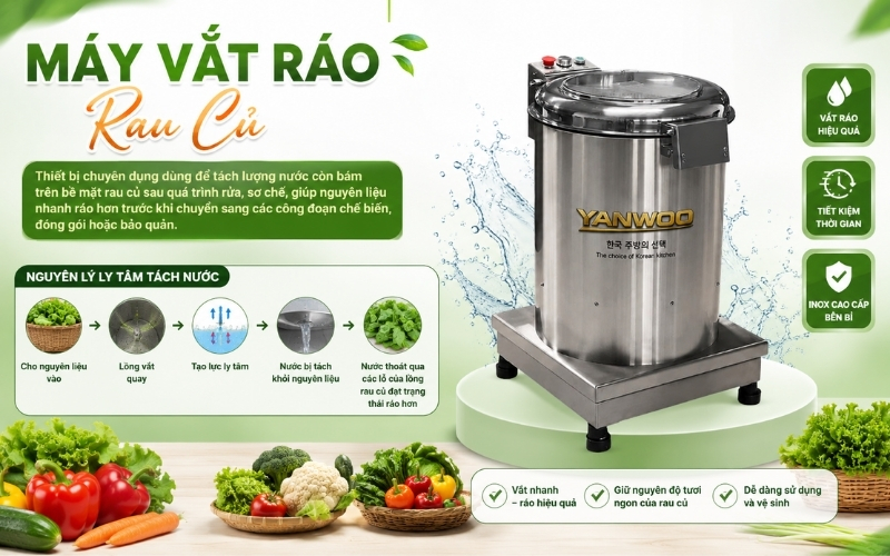 Máy vắt ráo rau củ là gì