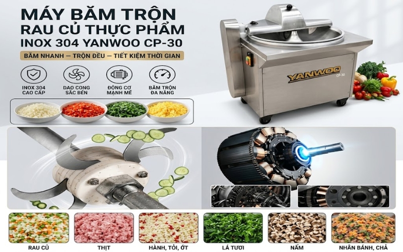 Bộ phận chính của máy YANWOO CP-30