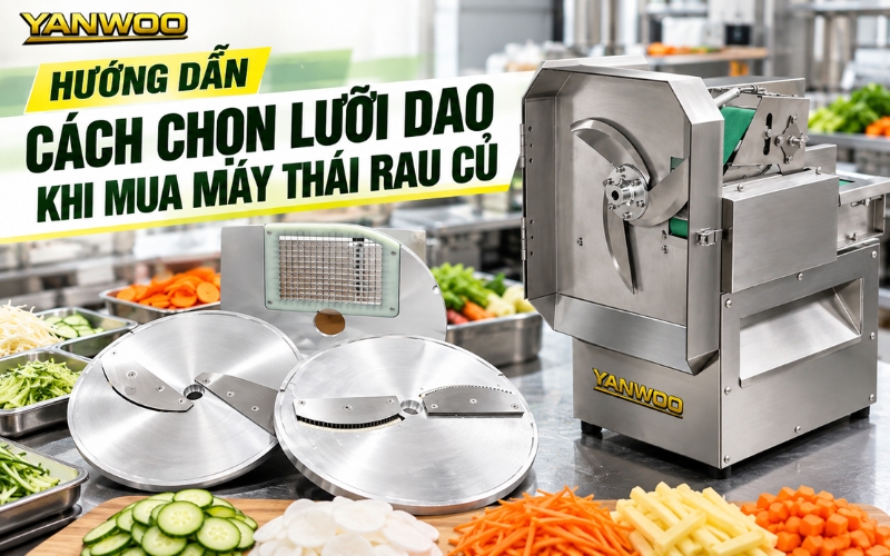 Hướng Dẫn Cách Chọn Lưỡi Dao Khi Mua Máy Thái Rau Củ