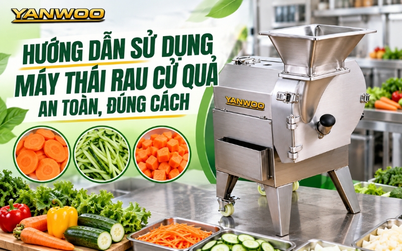 Hướng Dẫn Sử Dụng Máy Thái Rau Củ Quả An Toàn, Đúng Cách