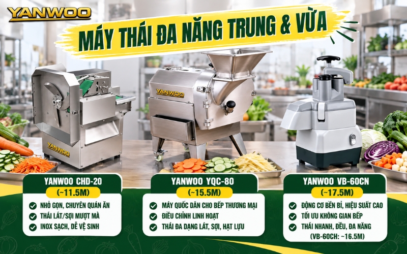 Máy thái đa năng trung bình và vừa