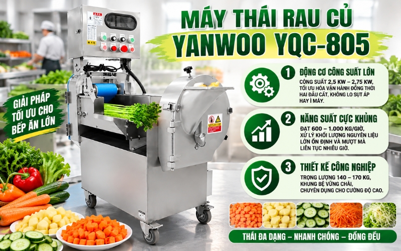 Máy thái rau củ Yanwoo YQC-805