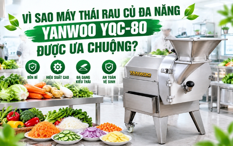 Vì Sao Máy Thái Rau Củ Đa Năng YANWOO YQC-80 Được Ưa Chuộng?