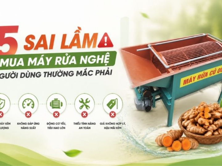 5 sai lầm mua máy rửa nghệ người dùng thường mắc phải