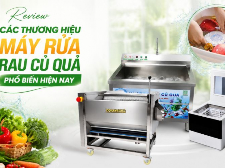 Review các thương hiệu máy rửa rau củ quả phổ biến hiện nay