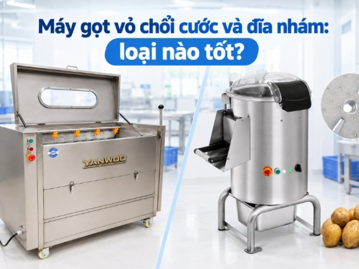 Máy gọt vỏ chổi cước và đĩa nhám: loại nào tốt?