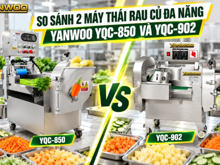 So sánh 2 máy thái rau củ đa năng Yanwoo YQC-850 và YQC-902